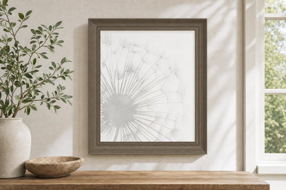 22x26 Dandelion Whisper I By Grace Popp - Silver
