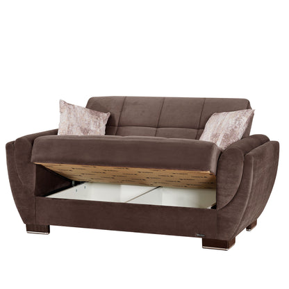 Ottomanson Armada Air - Upholstered Convertible Loveseat With Storage - Microfiber
