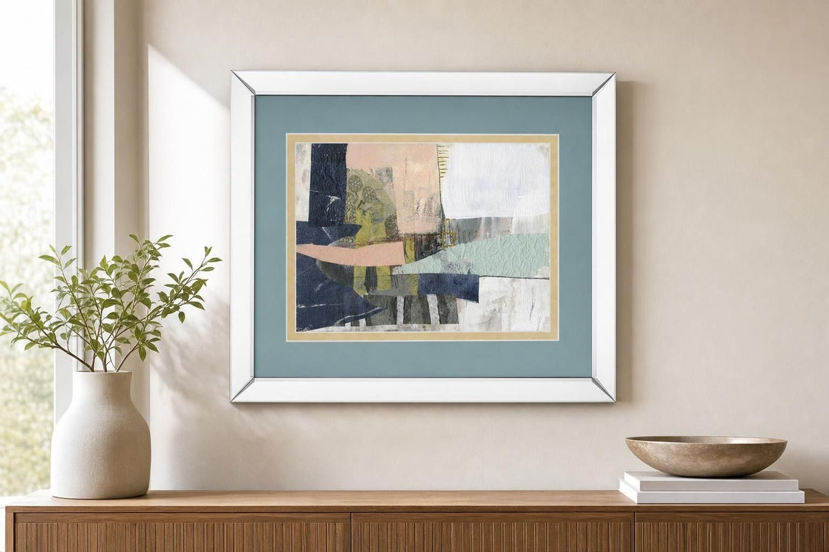 Pieces I By Jennifer Goldberger - Light Blue