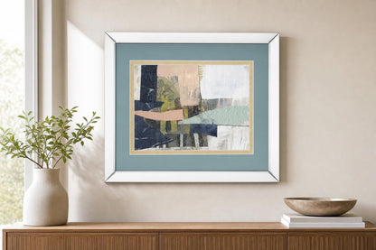 Pieces I By Jennifer Goldberger - Light Blue