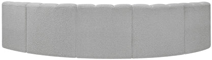 Arc - Boucle Fabric 5 Piece U-Shaped Modular Sofa