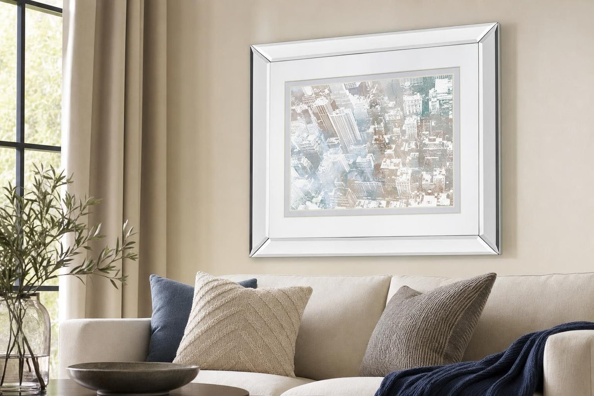 Empire View I Mirror Framed By DanMeneely - Silver
