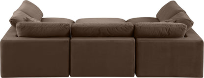 Comfy - 6 Piece Velvet Sectional