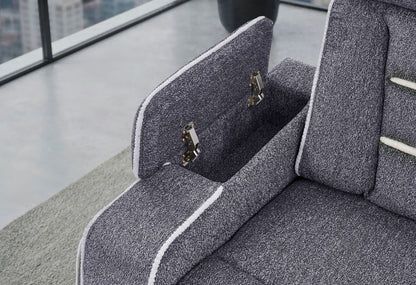U1895 - P2 Recliner With IS And LED - Dark Gray