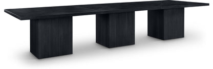 Belinda - Wood Mid-Century Modern Modular Dining Table - Black