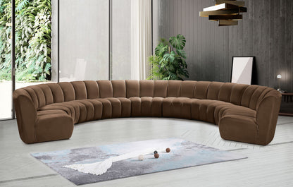 Infinity - 9 Piece Velvet Modular Sectional
