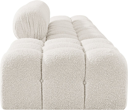 Ames - 4 Piece Boucle Upholstered Modular Sofa With 2 Backless Seats