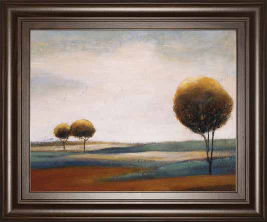 Tranquil Plains Il By Ursula Salemink-Roos - Framed Print Wall Art - Beige