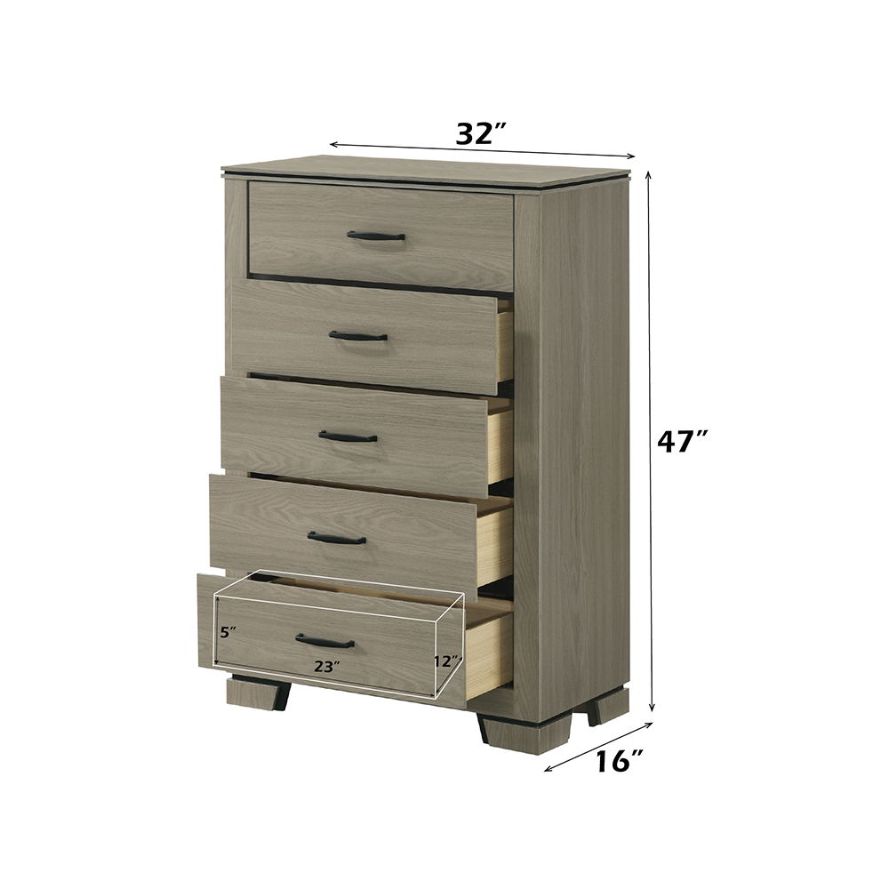 Joanna - Chest - Weathered Gray