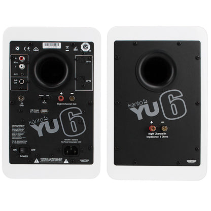 Kanto - YU6 Powered Bookshelf Speakers - Matte White