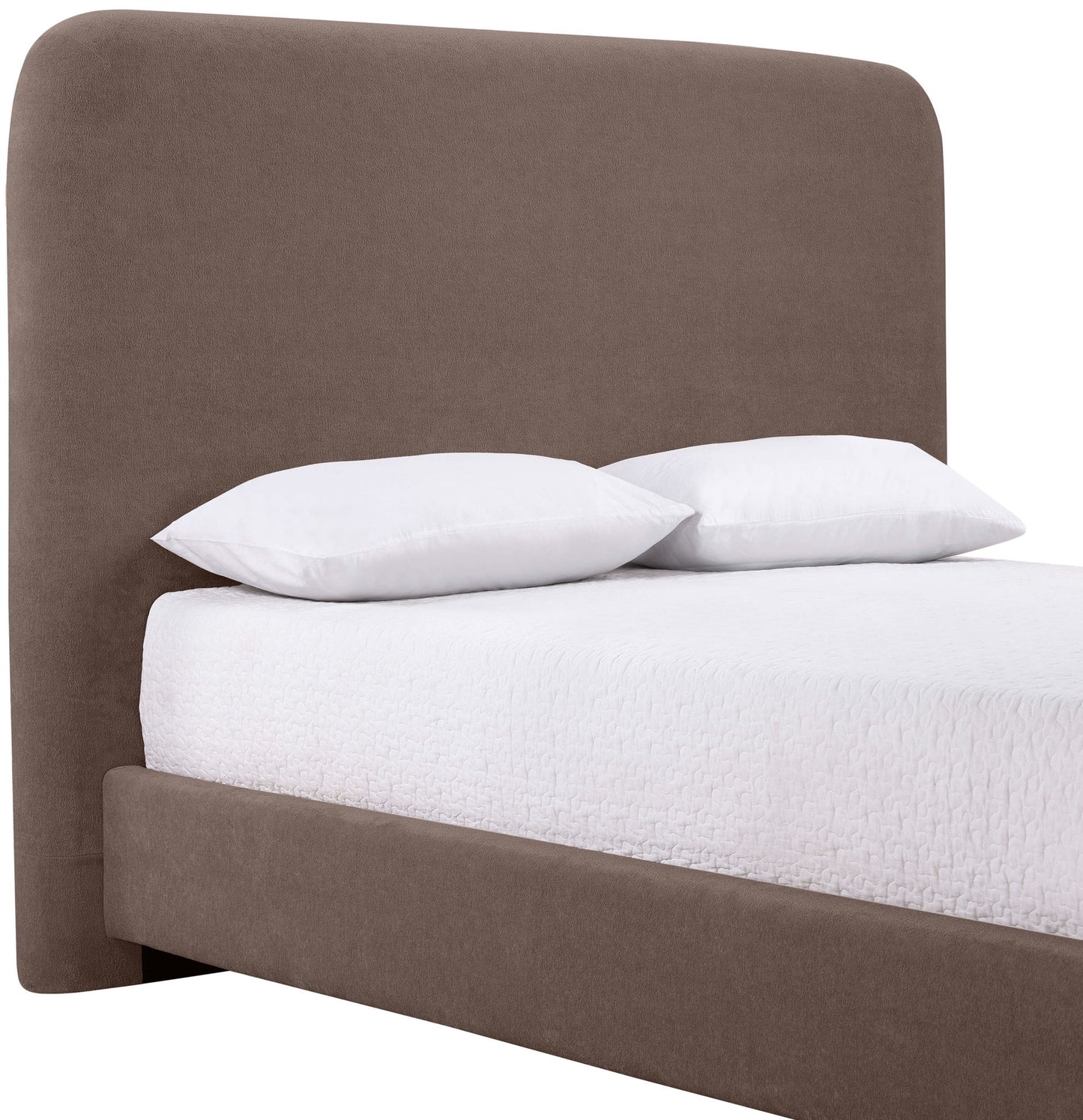 Fira - Chenille Fabric Upholstered Bed