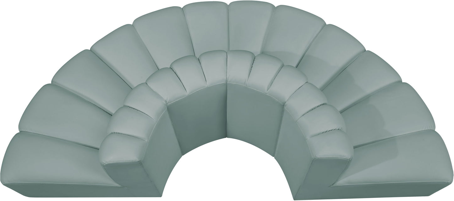 Arc - Faux Leather 4 Piece Modular Sofa