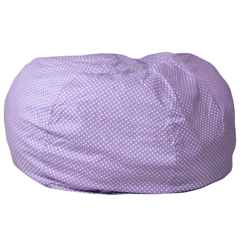 Flash Furniture - Large Bean Bag Chair - Purple Dot