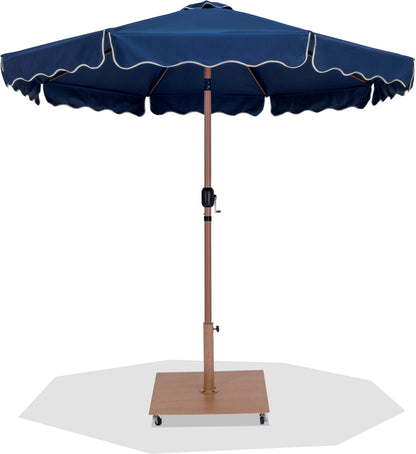 Amalfi - Aluminum Patio Umbrella - Light Brown Base / Light Brown Pole