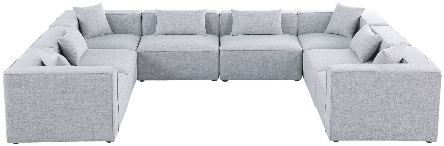 Cube - Linen 8 Piece Modular Sectional