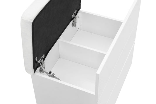 Ella - Storage Stool - White