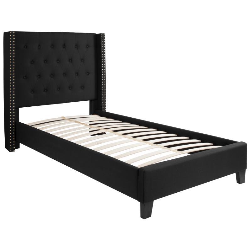 Flash Furniture - Twin Size Riverdale Platform Bed Frame - Black