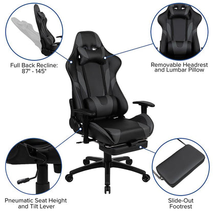 Flash Furniture - 2 Piece X30 Gaming Desk And Chair Set - Black