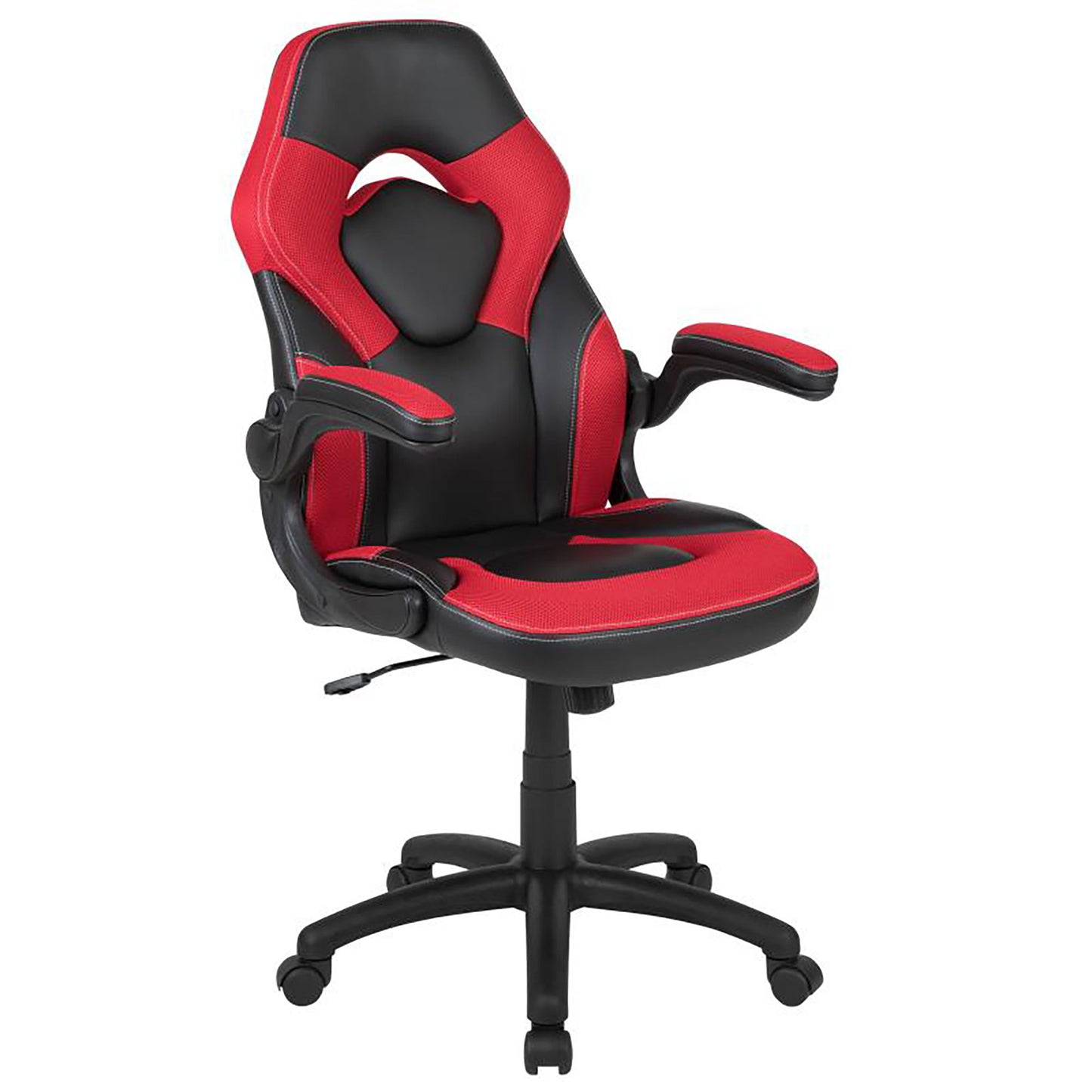 Flash Furniture - 2 Piece Racing Style Gaming Chair And Desk Set - Black / Red