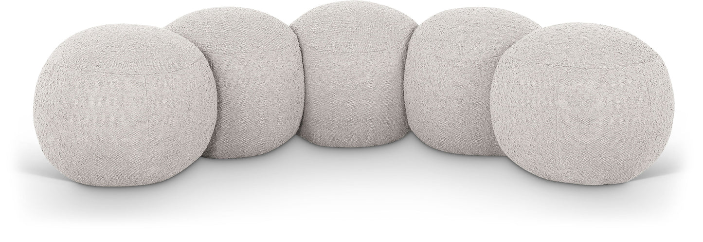 Apollo - Boucle Fabric Bench