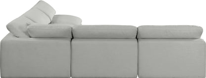 Comfy - 5 Piece Linen Modular Corner Armless Sectional