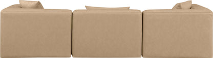 Cube - Modular 3 Piece Sofa - Tan