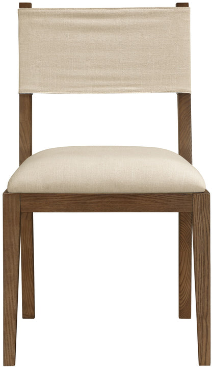 Avon - Linen Textured Performance Fabric Upholstered Dining Side Chair (Set of 2)