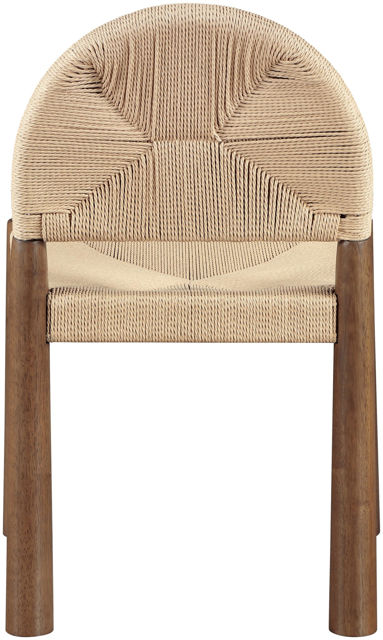 Bohemia - Woven Seagrass Cord And Solid Wood Dining Chair (Set of 2) - Beige