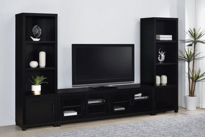 Jupiter - 3 Piece Entertainment Center TV Stand - Black
