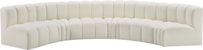 Arc - Faux Leather 6 Piece U-Shaped Modular Sofa