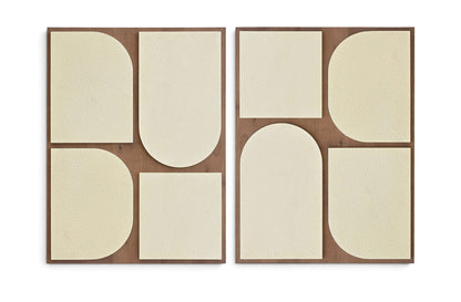 Icon - Mango Wood 2 Piece Wall Art