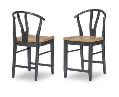 Franklin - Wishbone Back Counter Height Chair (Set of 2)