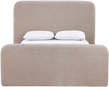 Fira - Chenille Fabric Upholstered Bed