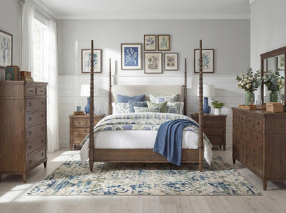 Seraphina - Upholstered Poster Bed