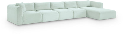 Shaggy - 5 Piece Modular Sectional With Chaise