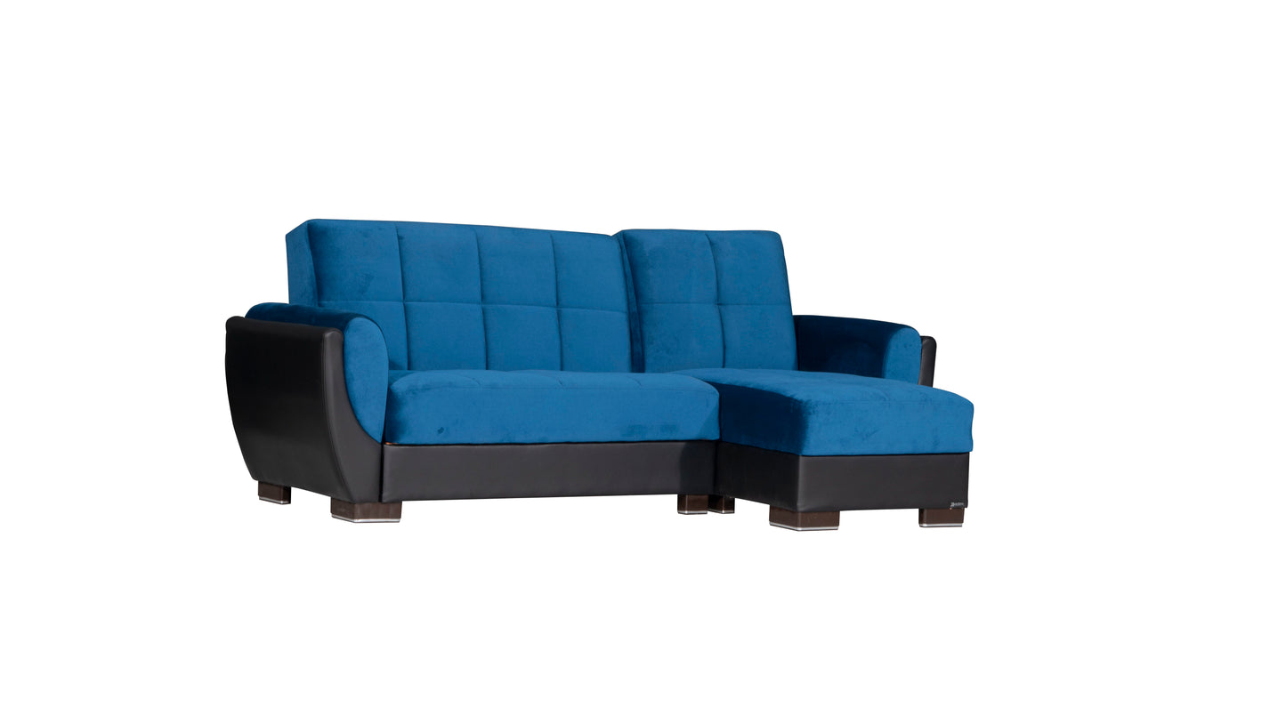 Ottomanson Armada Air - Upholstered Convertible Chaise Lounge With Storage - Microfiber
