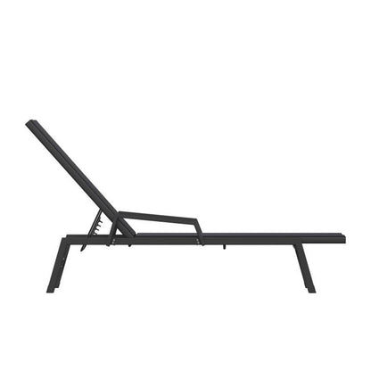 Flash Furniture - Chaise Lounge - Black