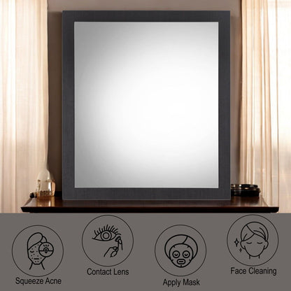 Eos - Mirror - Walnut & Black