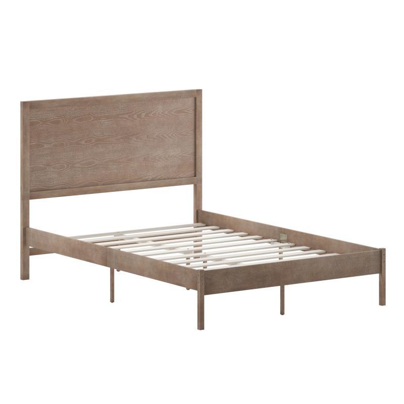 Flash Furniture - Bed Frame, Full - Oak