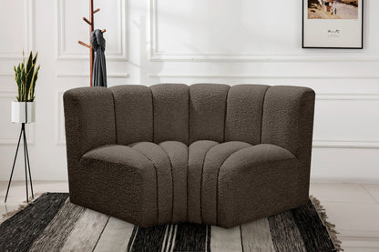 Arc - Boucle Fabric 2 Piece Modular Sofa