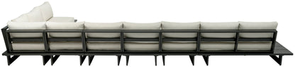 Maldives - 7 Piece Water Resistant Outdoor Patio Modular Sectional With Gray Base