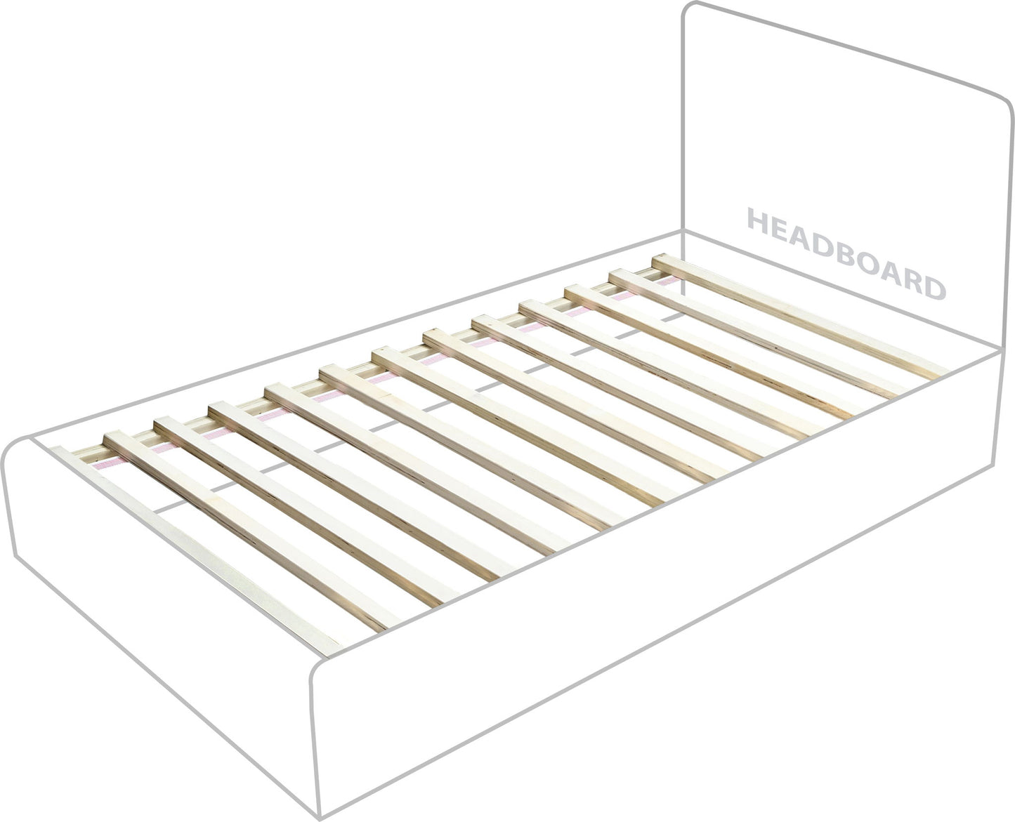 Vaughn - Chenille Bed With Natural Base