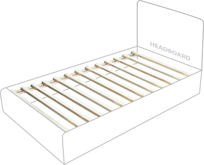 Vaughn - Chenille Bed With Natural Base