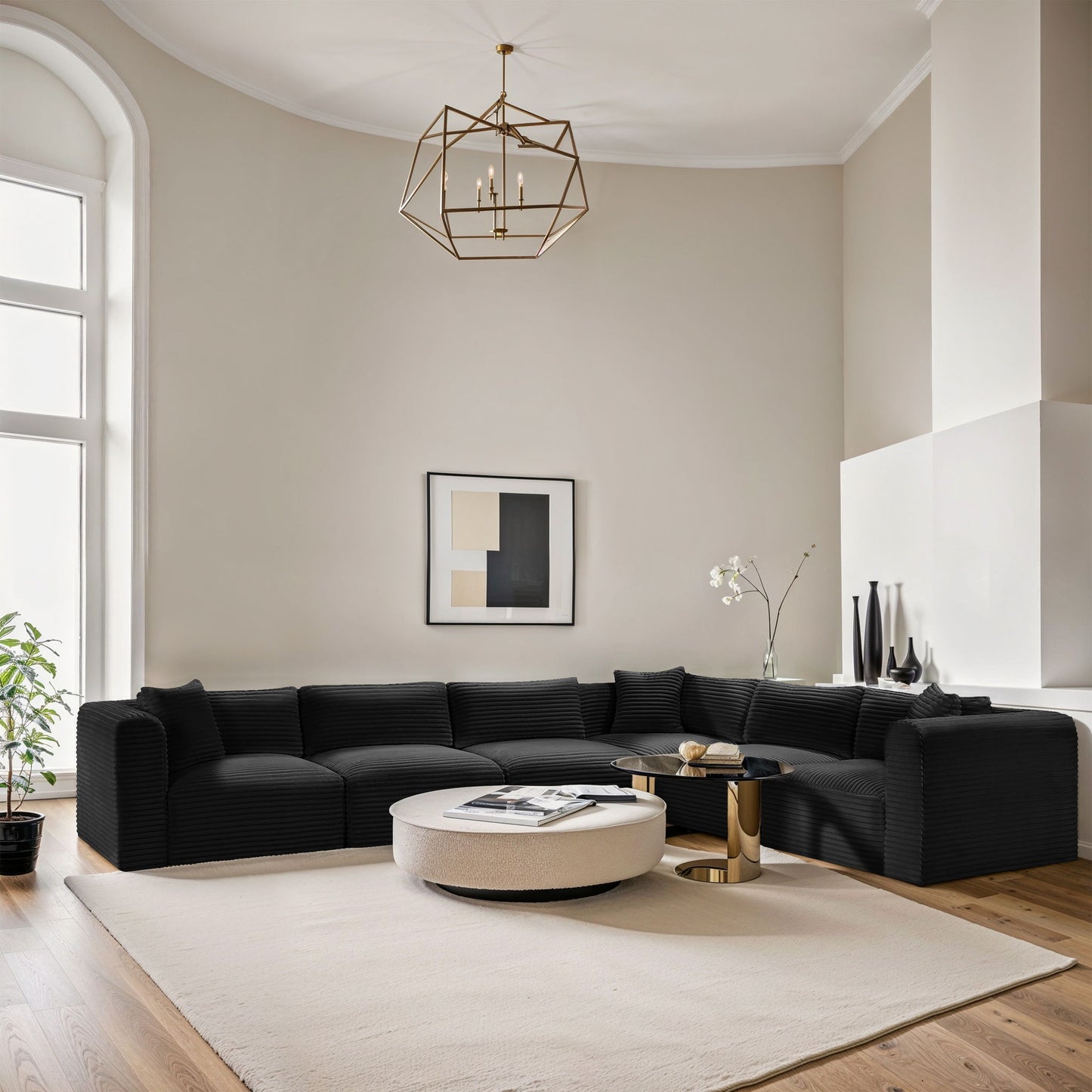 Shaggy - 6 Piece Modular Corner Sectional