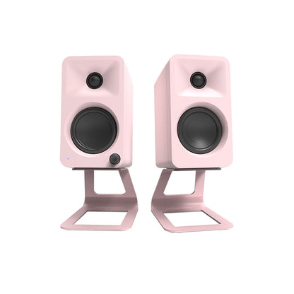 Kanto - Elevated Desktop Speaker Stands - Pink