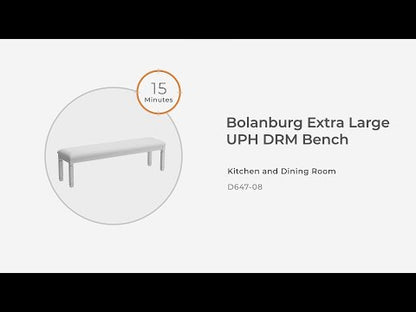 Bolanburg - Extra Large UPH DRM Bench - Brown / Beige