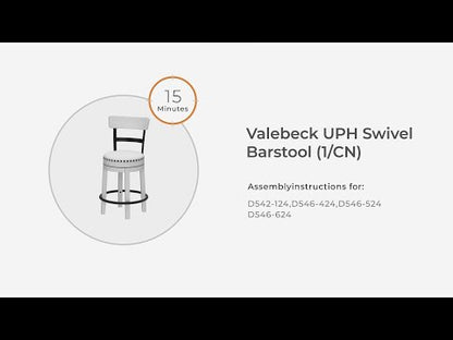 Valebeck - Full Back Swivel Stool